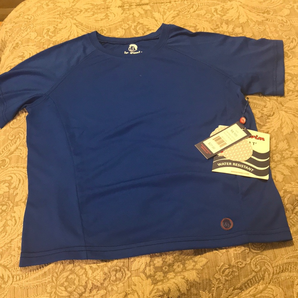 NWT Boys Swim Tee UPF 50+ Size M/10